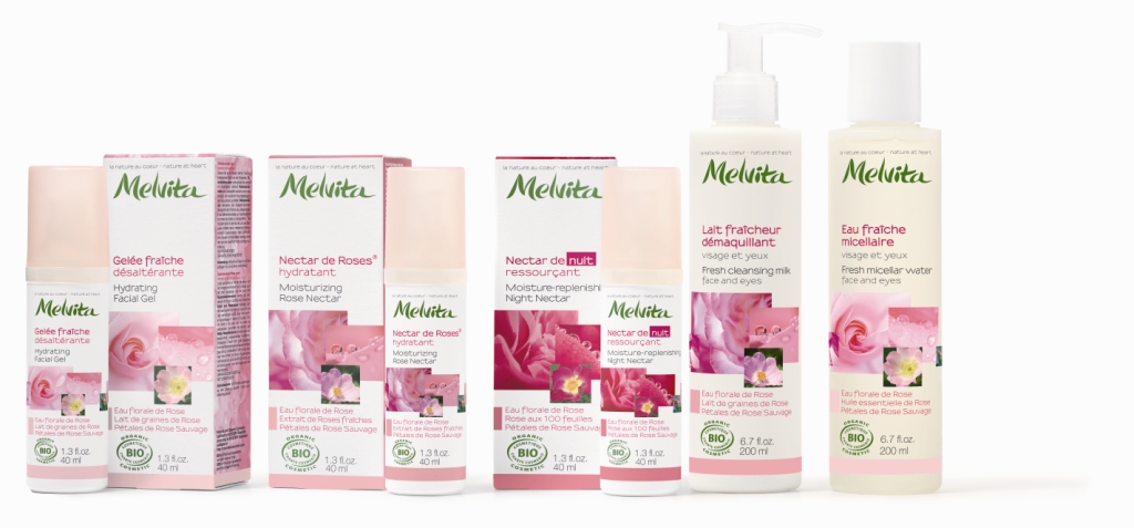 Melvita Rose Nectar Face Care Range