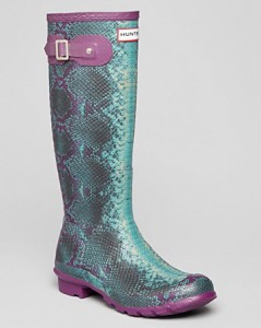 Hunter Rain Boots - Carnaby Snake Welly Hunter Rain Boots - Carnaby Snake Welly