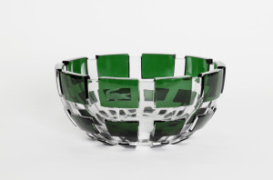 Baccarat for Lacoste 80th Anniversary crystal bowl