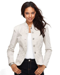 INC International Concepts Embroidered Band Jacket