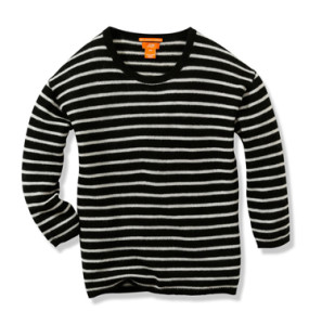 Joe Fresh Stripe Scoop Neck Cashmere Sweater