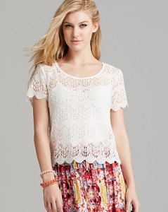 Minkpink Short Sleeved Lace Top