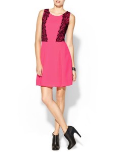 Collective Concepts Pink Lace Detail Dress