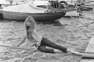 Brigitte Bardot in Breton Stripes