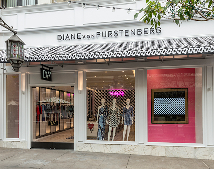 The Diane von Fursteberg Wrap Shop at the Americana at Brand