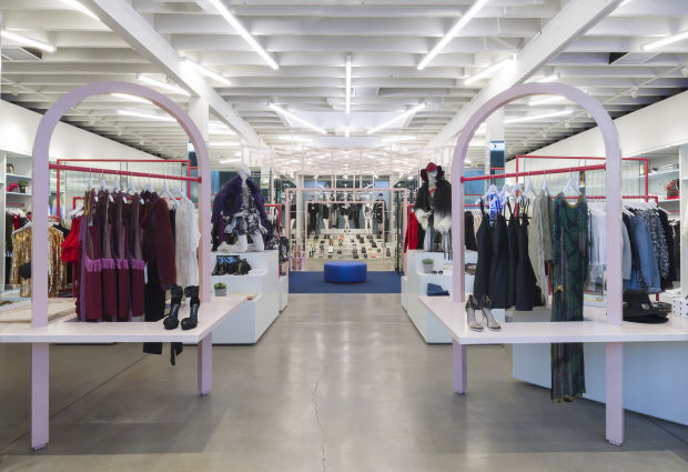 Inside the Nasty Gal store on Melrose